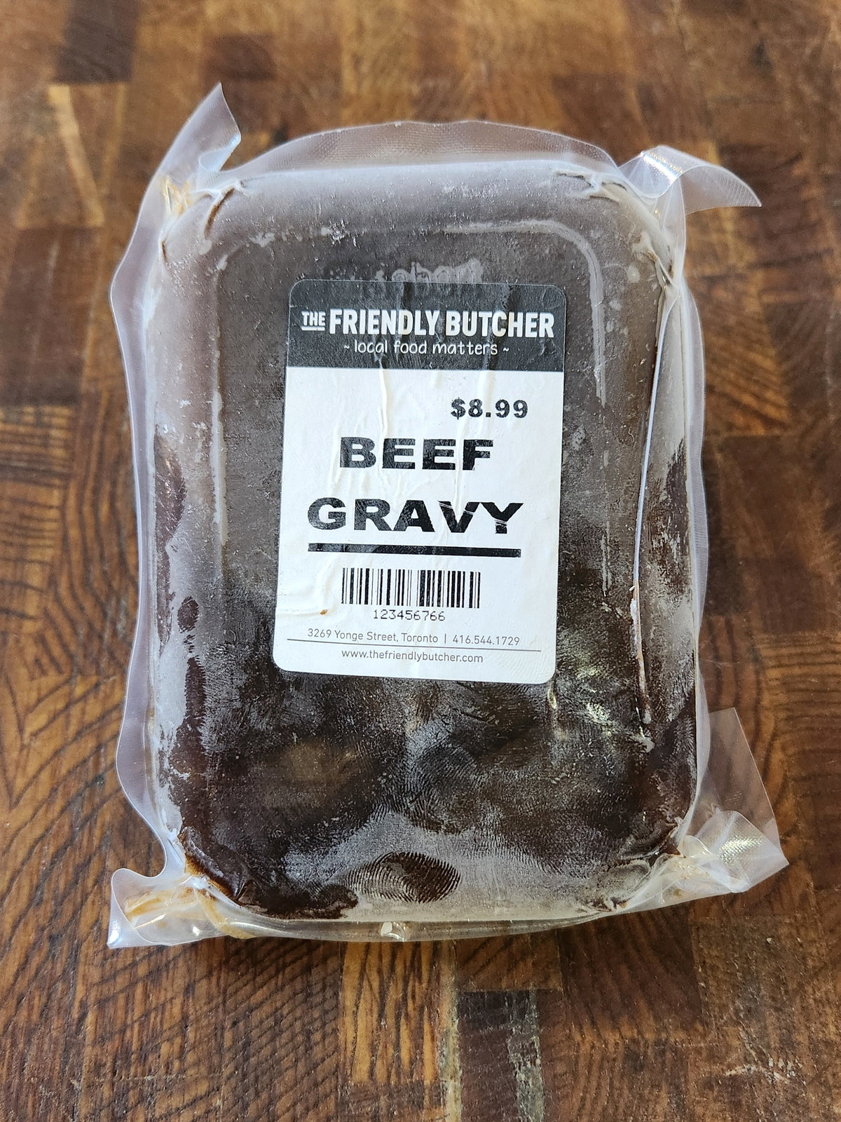 Homemade Beef Gravy, frozen